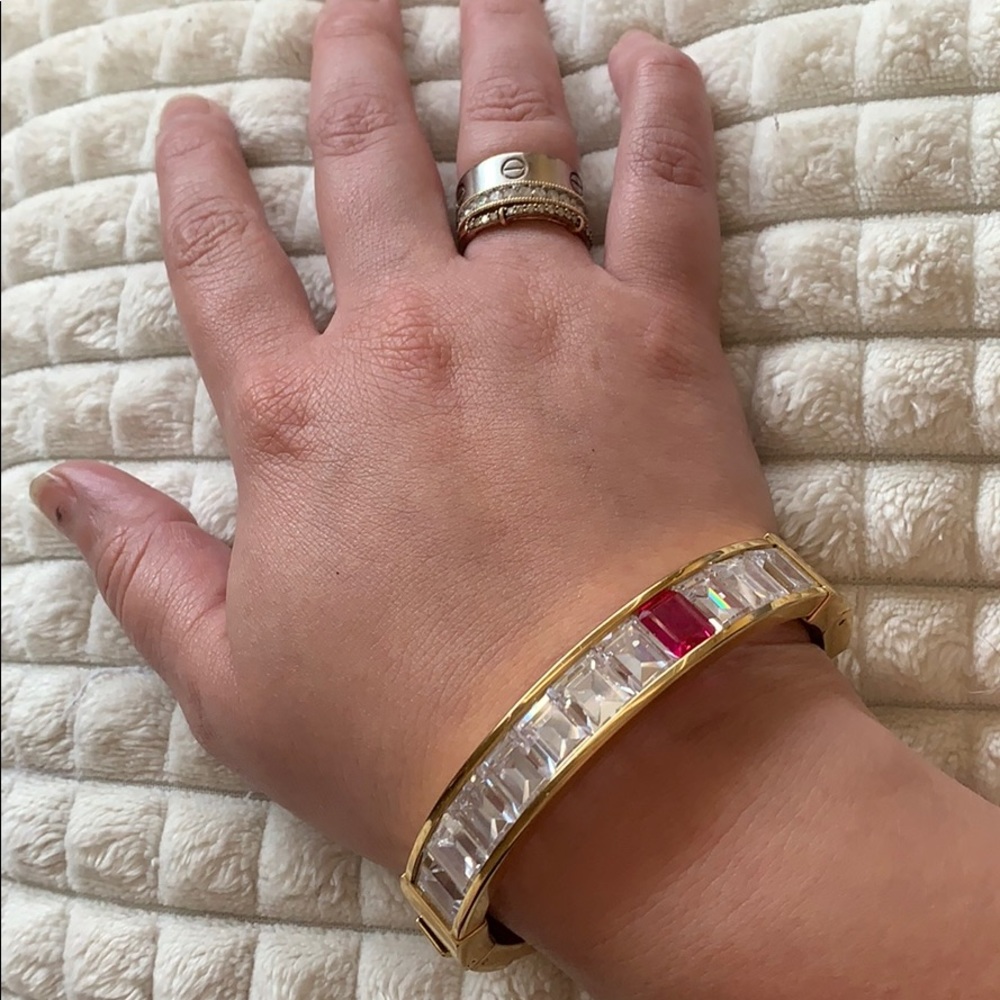 RARE Michael Kors Regal Baguettes Hinged Bangle